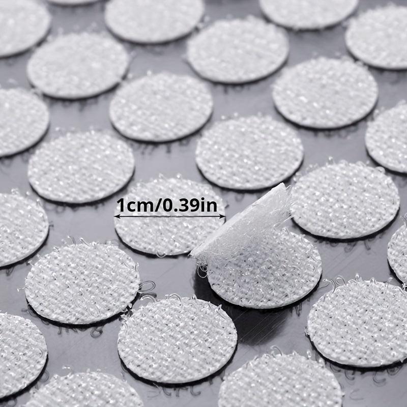 400 Pcs 10mm Diameter Self Adhesive Hook and Loop Dot Tape