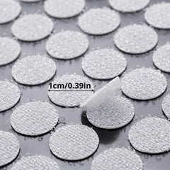 400 Pcs 10mm Diameter Self Adhesive Hook and Loop Dot Tape