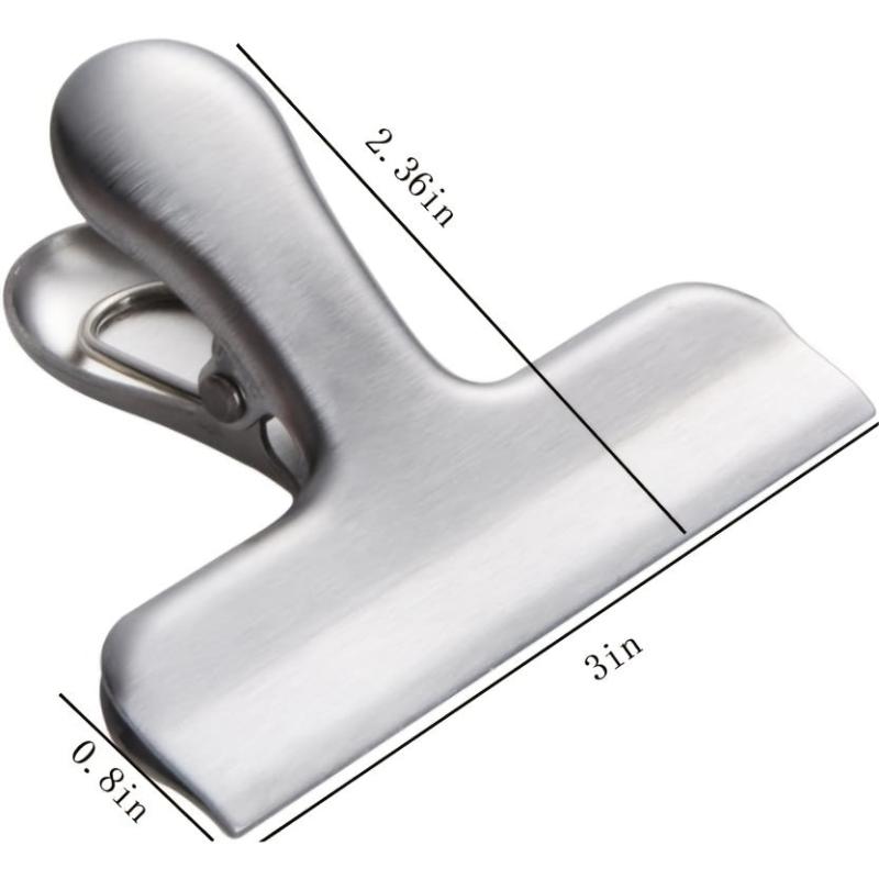 3in Stainless Steel Clip for Home Kitchen & Office Use