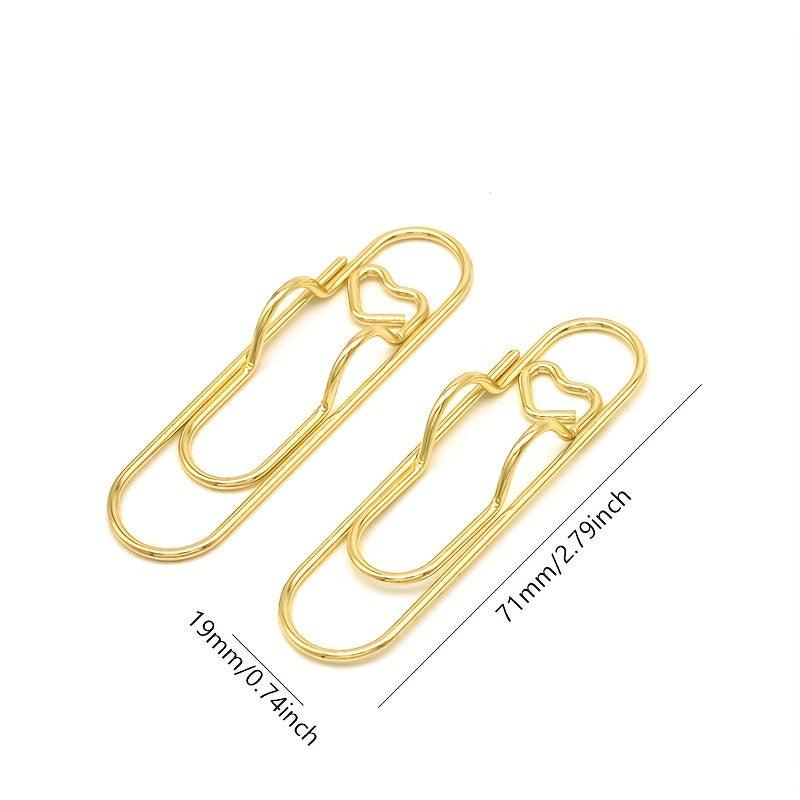 5pcs Metal Pen Clips Holder Stationery Tool