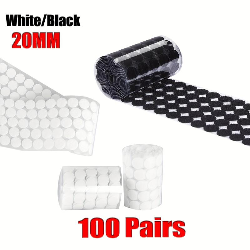 Self Adhesive Dots 200 Pcs 100 Pairs Sticky Back Hook And Loop Coins