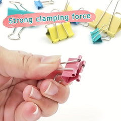 40pcs Colorful Binder Long Tail Clip Office Supplies Storage Clip