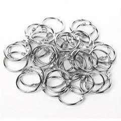 30 PCS Book Rings Nickel Plated Steel Loose Leaf Binder Rings 3.05 cm