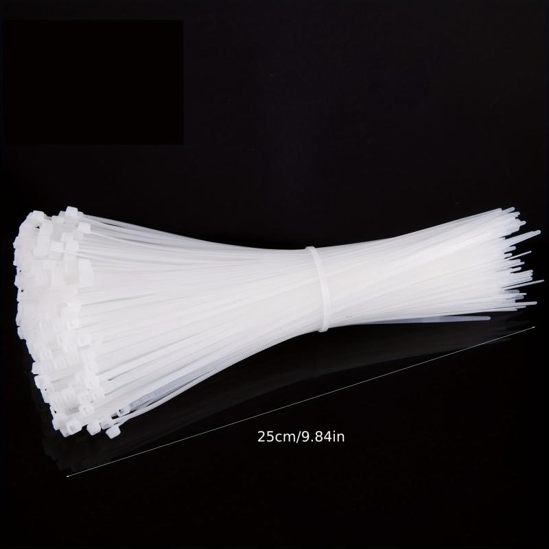 Nylon Cable Ties 4in Wide 250mm Bundle Qty 250 Self-locking Plastic Straps