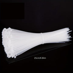 Nylon Cable Ties 4in Wide 250mm Bundle Qty 250 Self-locking Plastic Straps