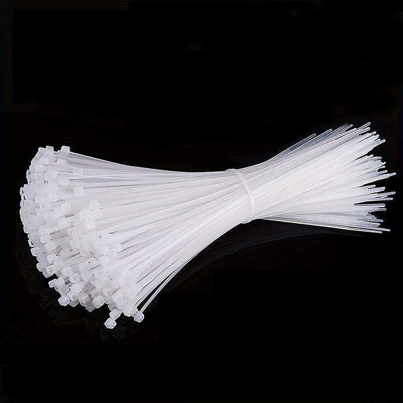 Nylon Cable Ties 4in Wide 250mm Bundle Qty 250 Self-locking Plastic Straps