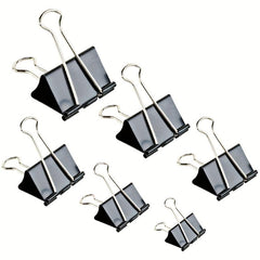 6pcs Binder Clips Paper Clamp Set 6 Sizes 4 Colors