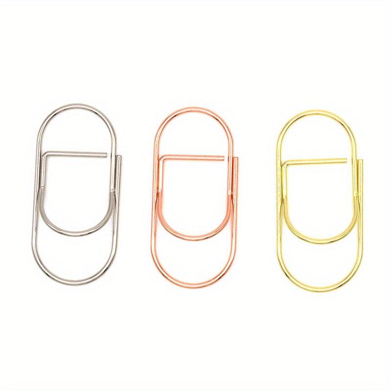 3pc Metal Pen Clips Functional Stationery Tool for Notebooks Journals Planners