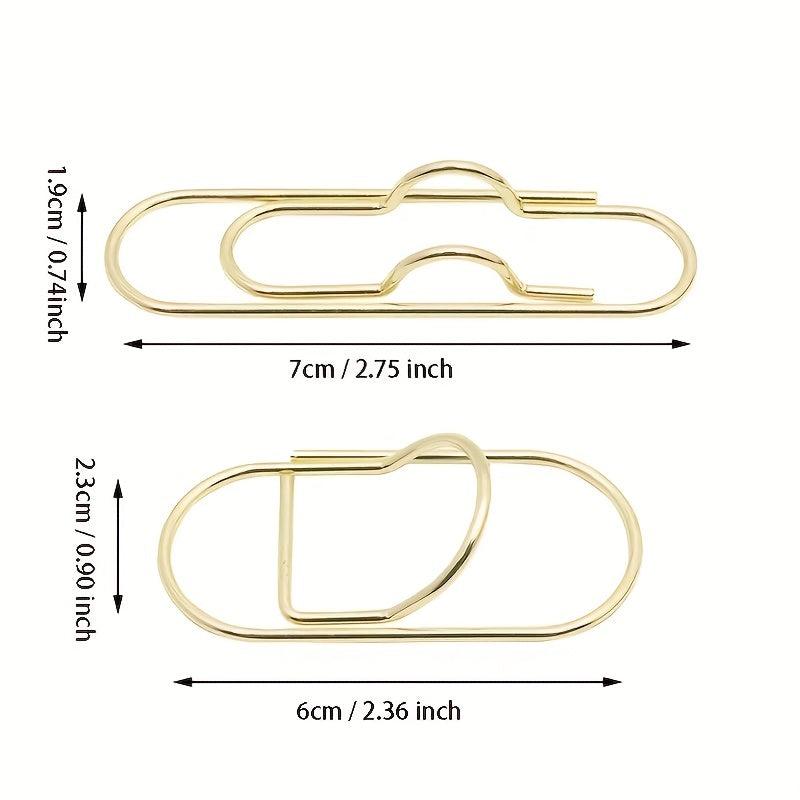 3pc Metal Pen Clips Functional Stationery Tool for Notebooks Journals Planners