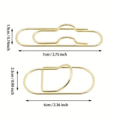 3pc Metal Pen Clips Functional Stationery Tool for Notebooks Journals Planners