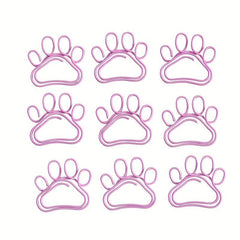 8pcs 30mm Funny Cartoon Claw Print Metal Paper Clip