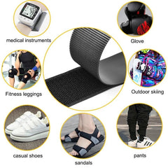 1pc Hook And Loop Tape Adhesive Heavy Duty Strips Non Slip Rug Grippers