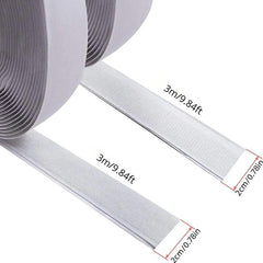 1pc Hook And Loop Tape Adhesive Heavy Duty Strips Non Slip Rug Grippers