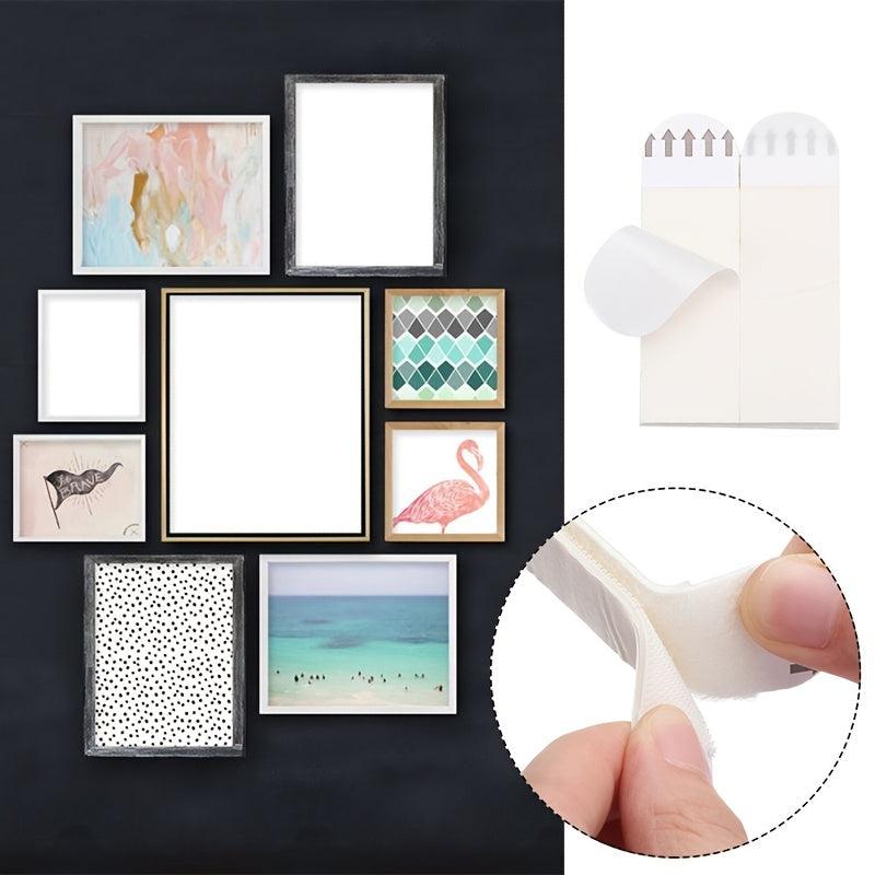 6 Pairs Hanging Non-marking Magic Button Removable Glue Hanging Strips