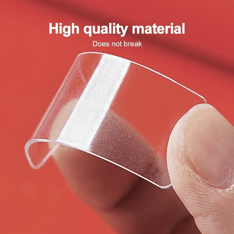 5 Boxes Reusable Double Sided Tape Transparent Nano Glue