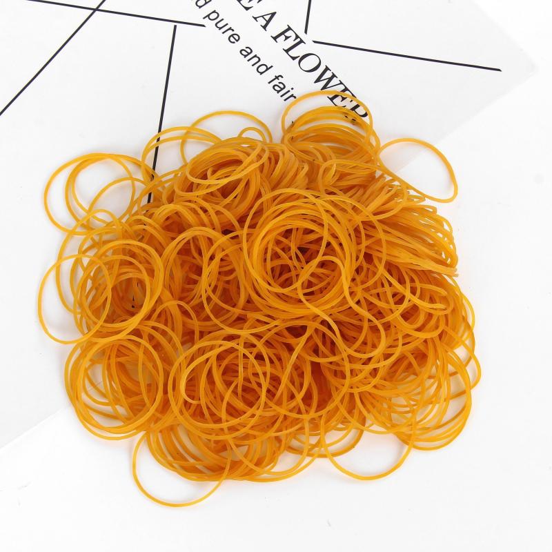 200pcs Yellow Elastic Rubber Bands 32mm