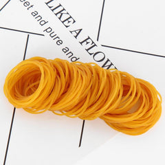 200pcs Yellow Elastic Rubber Bands 32mm