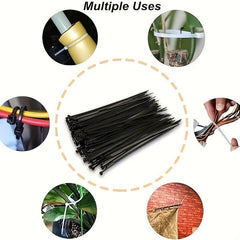 1000pcs Zip Ties Cable Wire Tie Plastic Wire Cord Straps