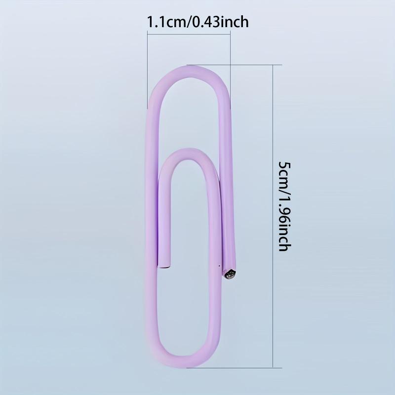 300 Paper Clips 3 Colors Plastic Packaging Document Clip