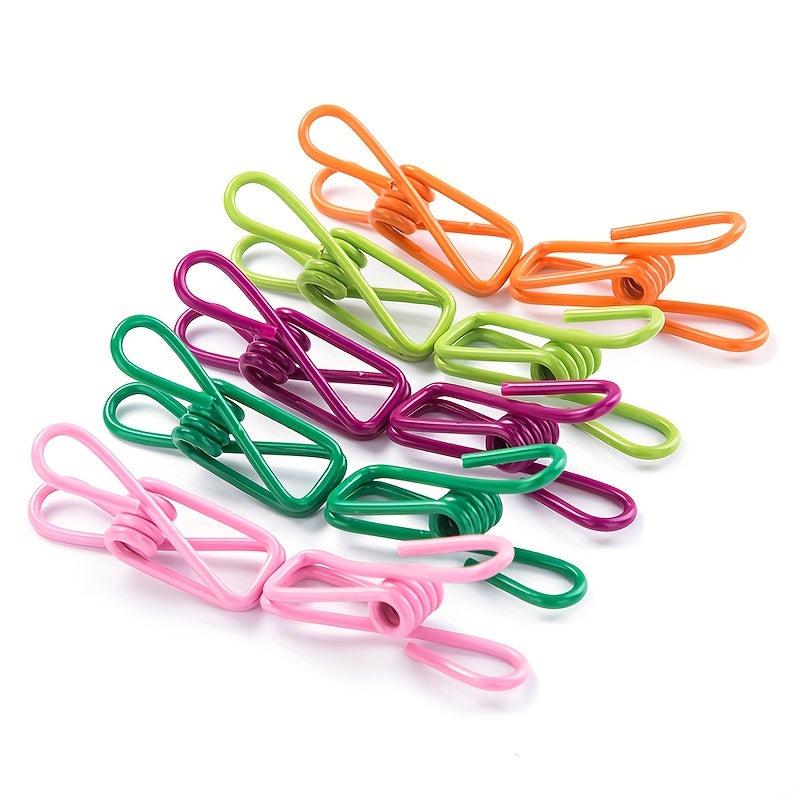 10pcs Office Invoice Clip Card Paper Clip Multifunctional Storage Message Folder
