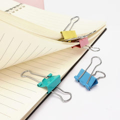 Colorful Binder Long Tail Clips Pack of 10pcs