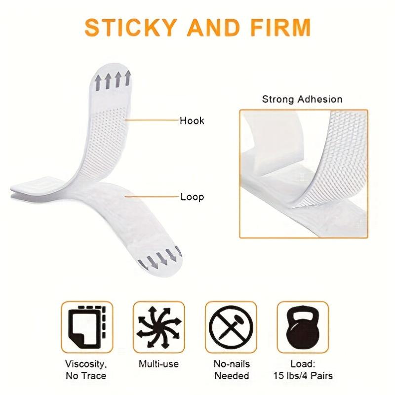 12 Pairs Command Strips Heavy Duty Hanging Kit w/o Nails