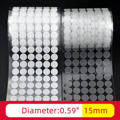 500pcs Waterproof Double Sided Tape Self Adhesive Round Coin Transparent