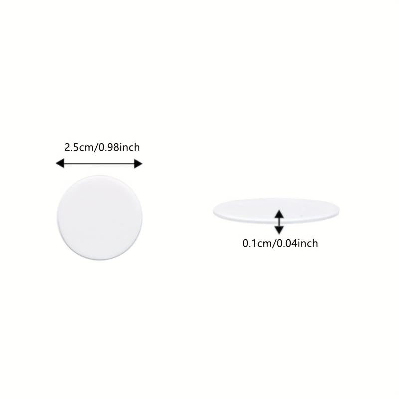 150 Transparent Circular Ornaments Nano Double-sided Adhesive