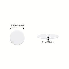 150 Transparent Circular Ornaments Nano Double-sided Adhesive