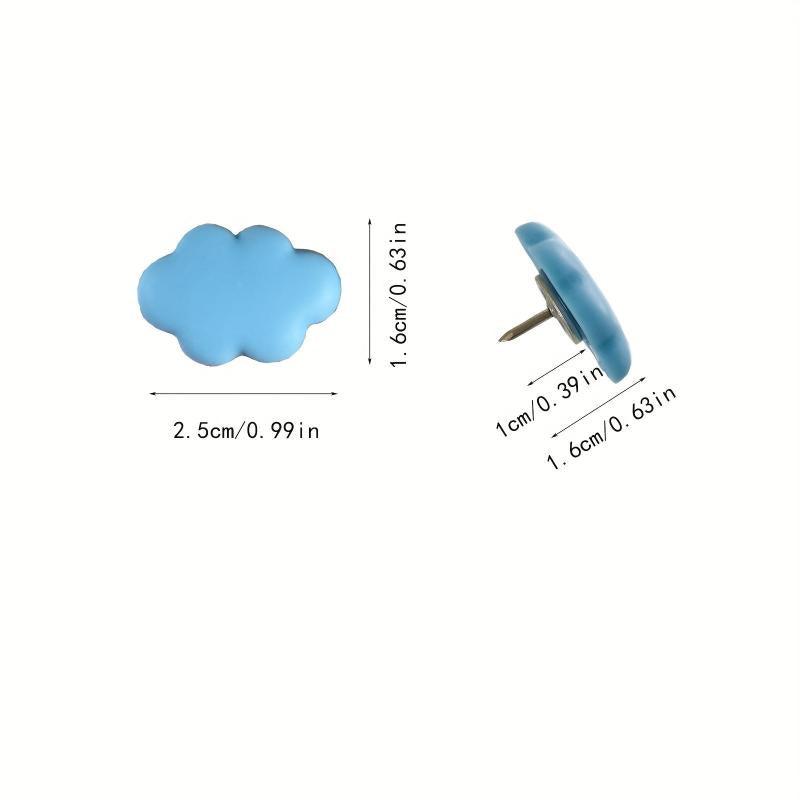 20pcs Cloud Push Up Cork Bulletin Board Thumb Nails