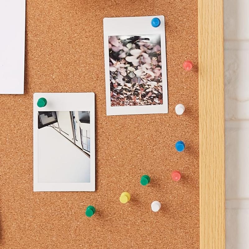 50 Count Colored Push Pins With Storage Box