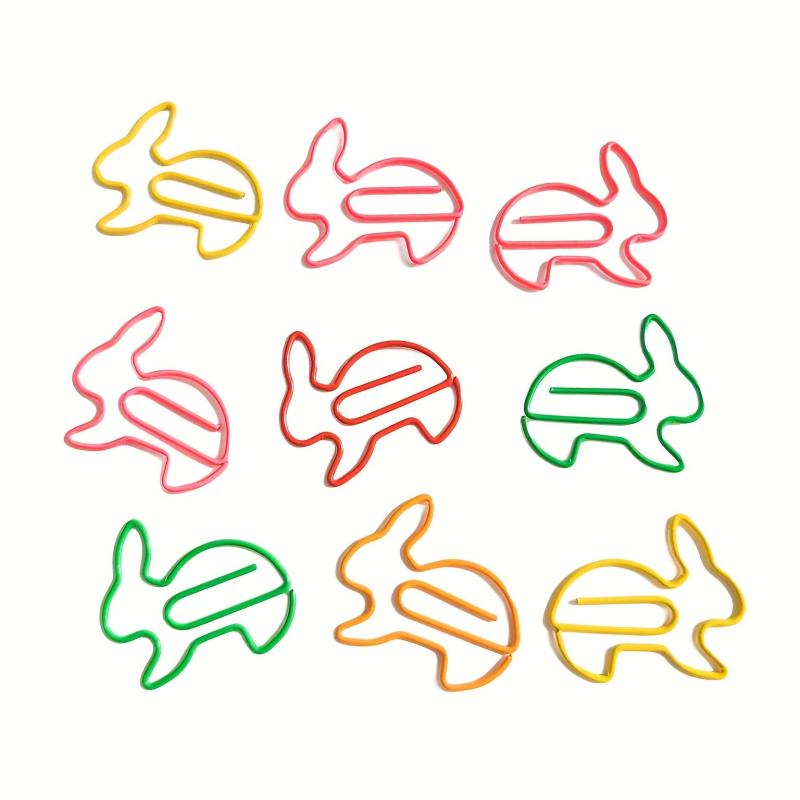50pcs Mixed Rabbit Bunny Paper Clips Party Favors