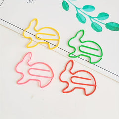 50pcs Mixed Rabbit Bunny Paper Clips Party Favors