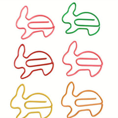 50pcs Mixed Rabbit Bunny Paper Clips Party Favors