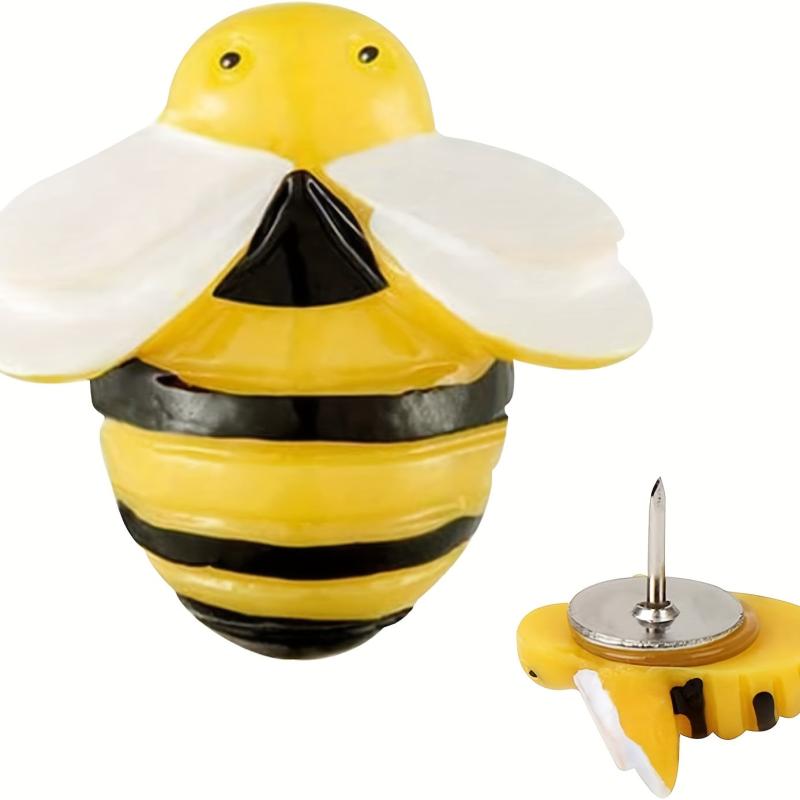 Bee Pins 30pcs Push Pins for Cork Board Decorative Thumb Tacks