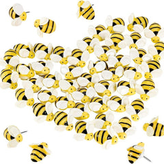 Bee Pins 30pcs Push Pins for Cork Board Decorative Thumb Tacks