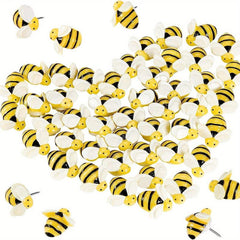 Bee Pins 30pcs Push Pins for Cork Board Decorative Thumb Tacks