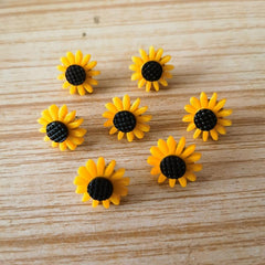 Sunflower Push Pins 30pcs Decorative Flower Cork Board Tacks