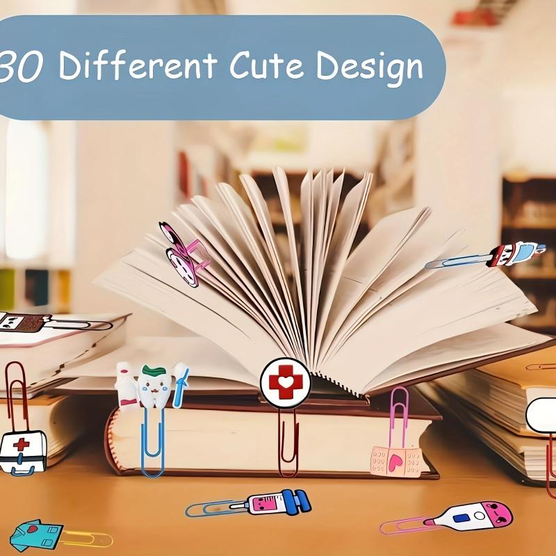 Cartoon Nurse Theme Paper Clips Bookmarks for Nurses