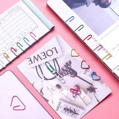 70 Colored 28mm Pins Bookmarks and Paper Clips for Binders