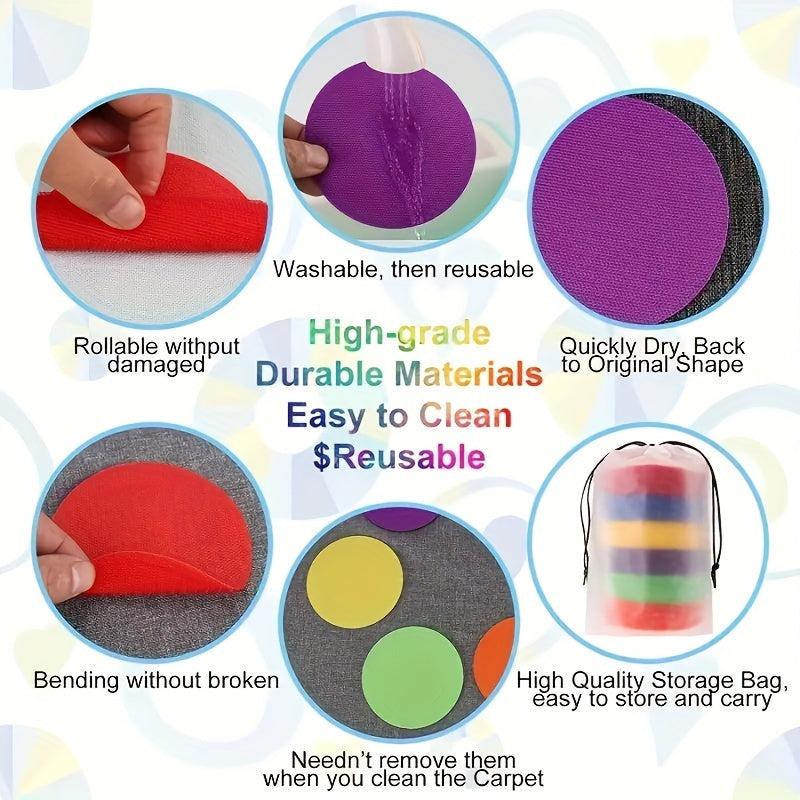 18pcs Carpet Markers & 10 Glue Dot Markers for Teachers Classroom Sitting