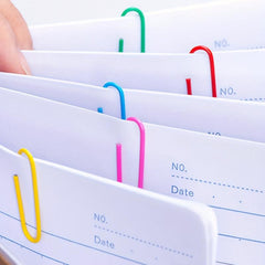 Colorful Paper Clip Folder for Storage and Organization