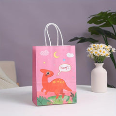 8pcs Dinosaur Birthday Party Gift Bag Tote Bag Packs