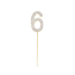 Glitter Number Cake Toppers Baby Shower Birthday Wedding Decoration