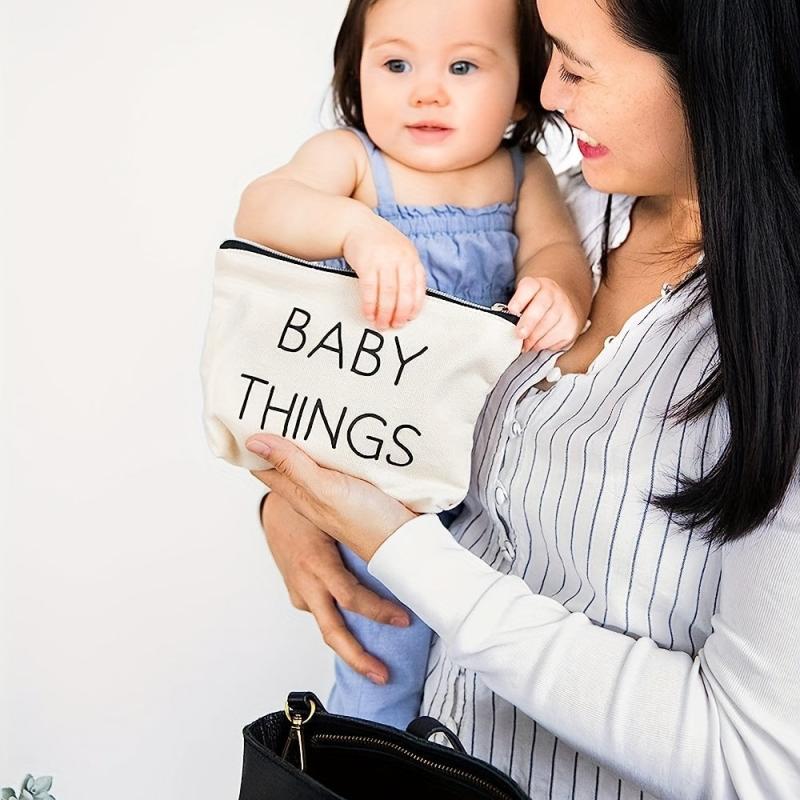 Mommy & Baby Canvas Pouch Set - Travel cases for moms