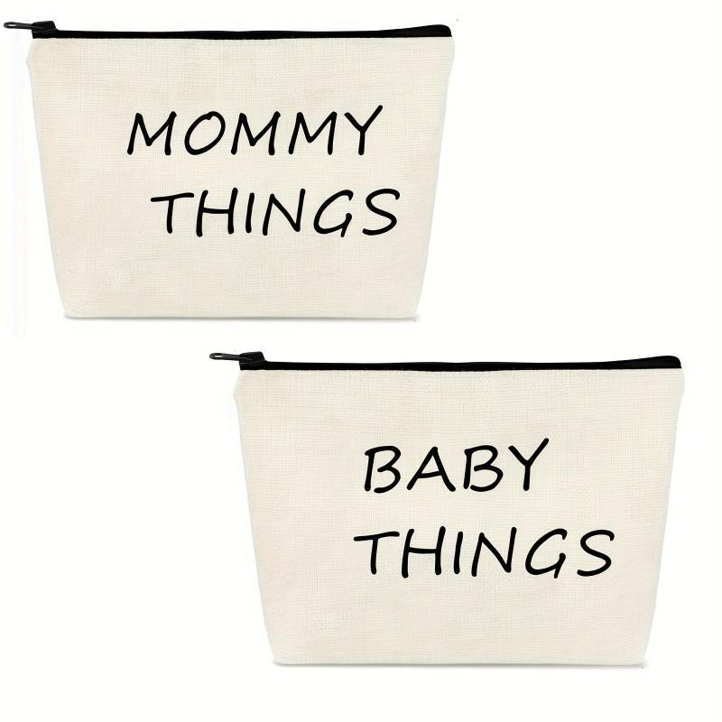 Mommy & Baby Canvas Pouch Set - Travel cases for moms