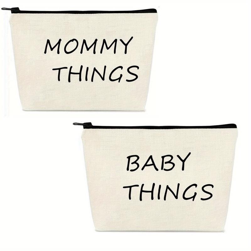 Mommy & Baby Canvas Pouch Set - Travel cases for moms