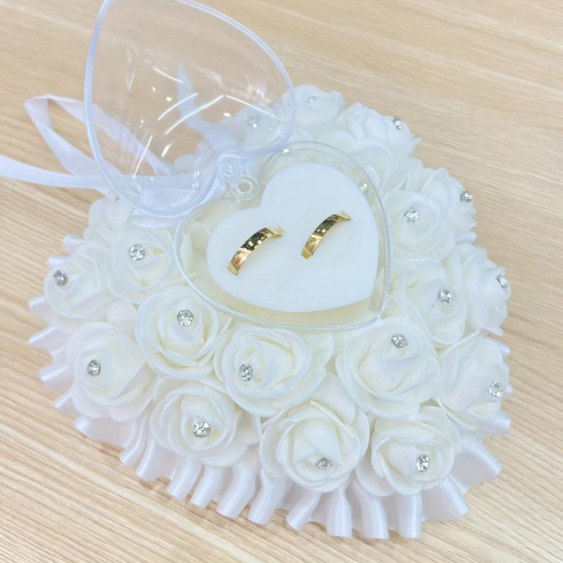 Wedding Ring Pillow Rose Ring Box Wedding Ring Storage