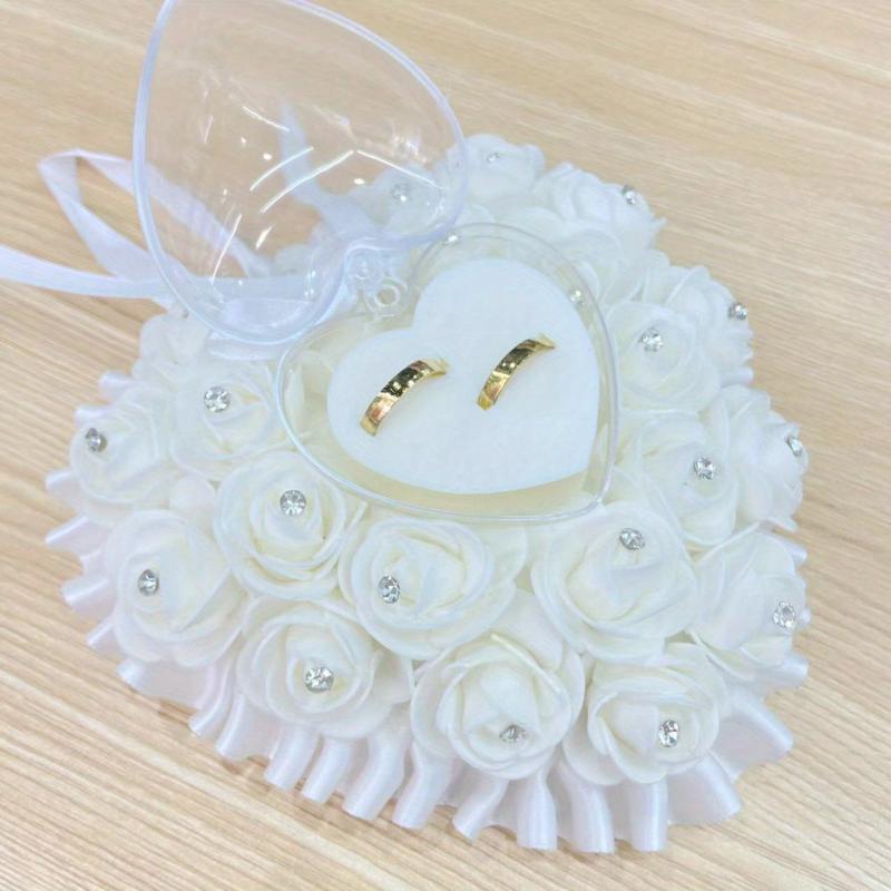 Wedding Ring Pillow Rose Ring Box Wedding Ring Storage