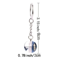 Luminous Flower Keyring Glass Ball Pendant Jewelry Gift For Women Key Chain